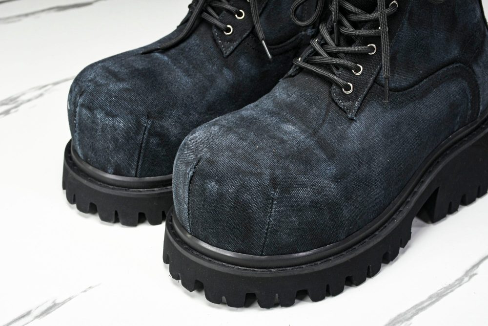 Вalenciaga Stomper Bootie 'Black Canvas' - Image 16