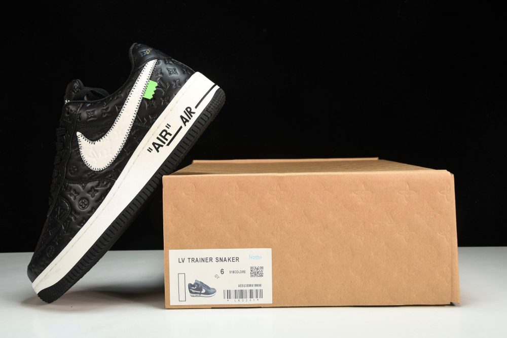 Louis Vuittоп x AF1 by Virgil Abloh 'Black' - Image 30