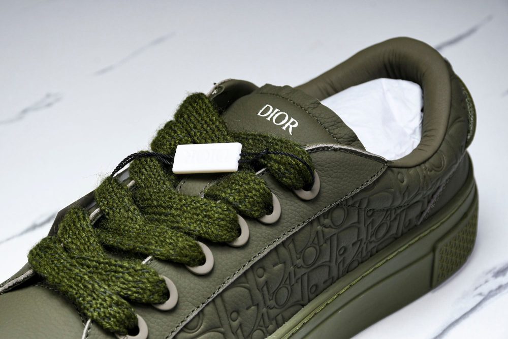 D1or B33 Gravity Leather 'Oblique Triple Khaki' - Image 10