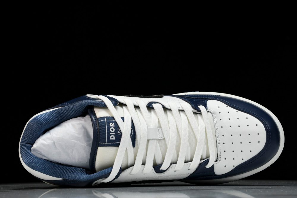 D1or B57 Mid-Top "Navy Blue White' - Image 4