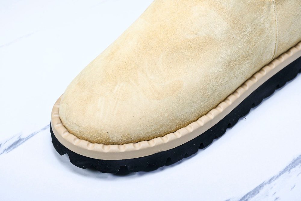Prada Suede Booties 'Beige' - Image 9