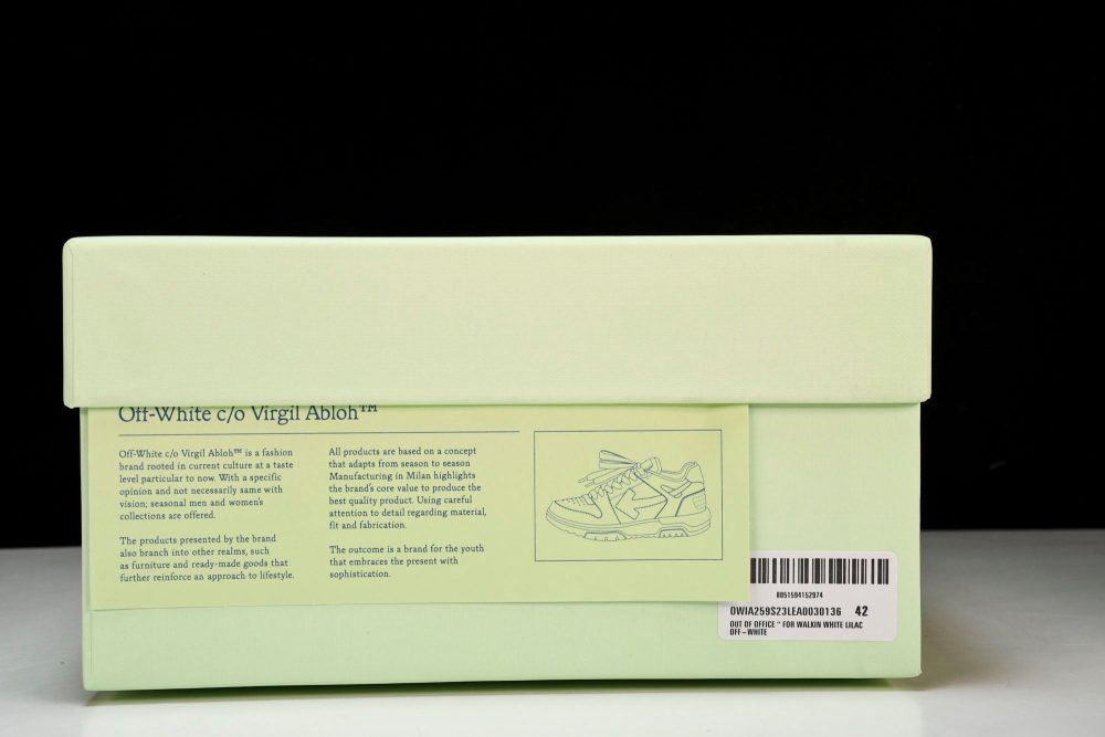 Off-White Out Of Office OOO Low Top "For Walking" - White Lilac - Image 29