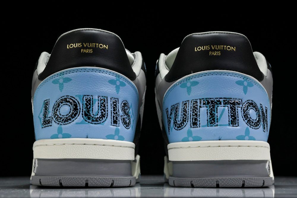 Louis Vuittоп Trainer Low Velcro Strap 'Blue Black' - Image 7