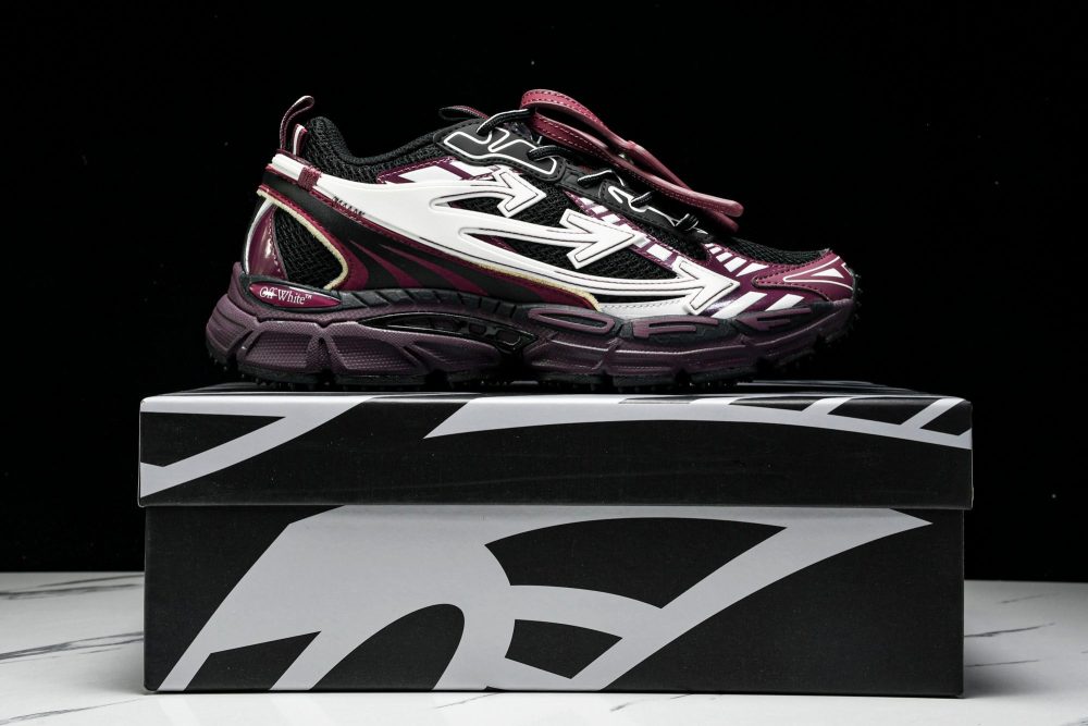 Off-White "Be Right Back" Sneaker 'Black Purple' - Image 24