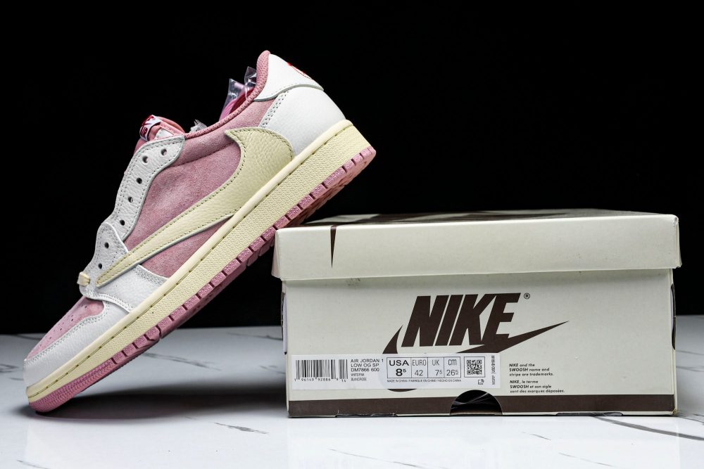 Travis Scott AJ1 Retro Low OG 'Shy Pink' - Image 26