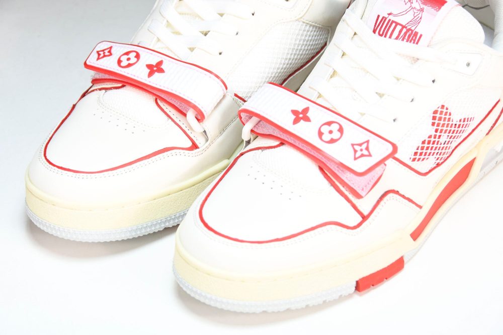 Louis Vuittоп Trainer Low Velcro Strap 'Red Mesh' - Image 23