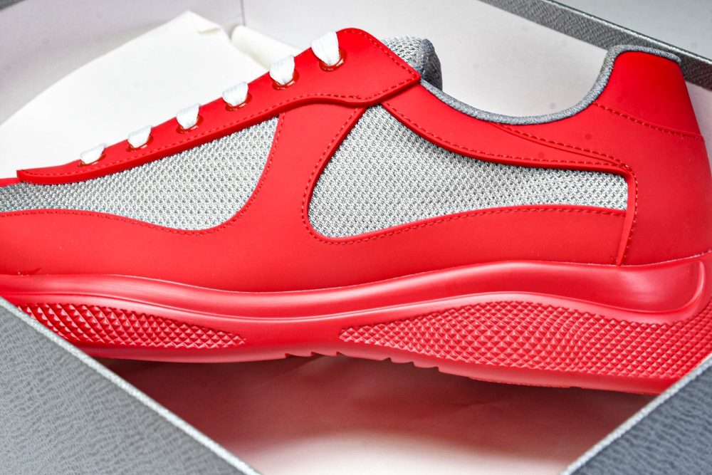 Prada America's Cup Sneaker Soft Rubber 'Red' - Image 39