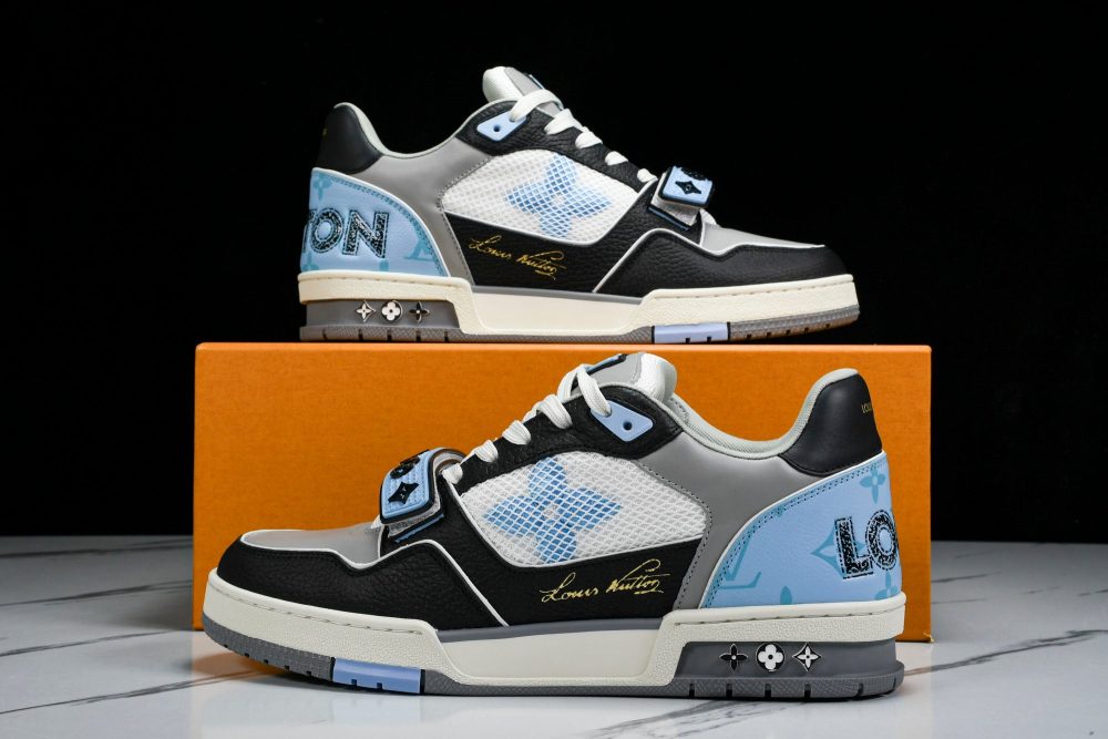Louis Vuittоп Trainer Low Velcro Strap 'Blue Black' - Image 23