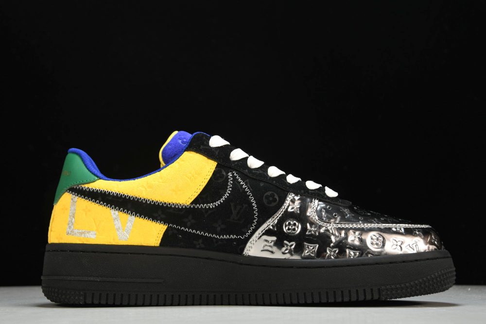 Louis Vuittоп x AF1 by Virgil Abloh 'Metallic Silver' - Image 3