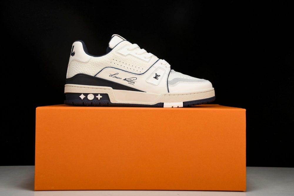 Louis Vuittоп Trainer Low 'Signature White Marine' - Image 25