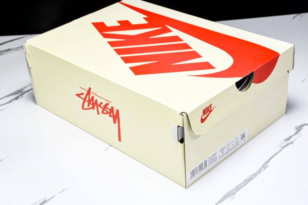 Travis Scott AJ1 Low x Stussy 'Black White Blue' (Custom) - Image 27