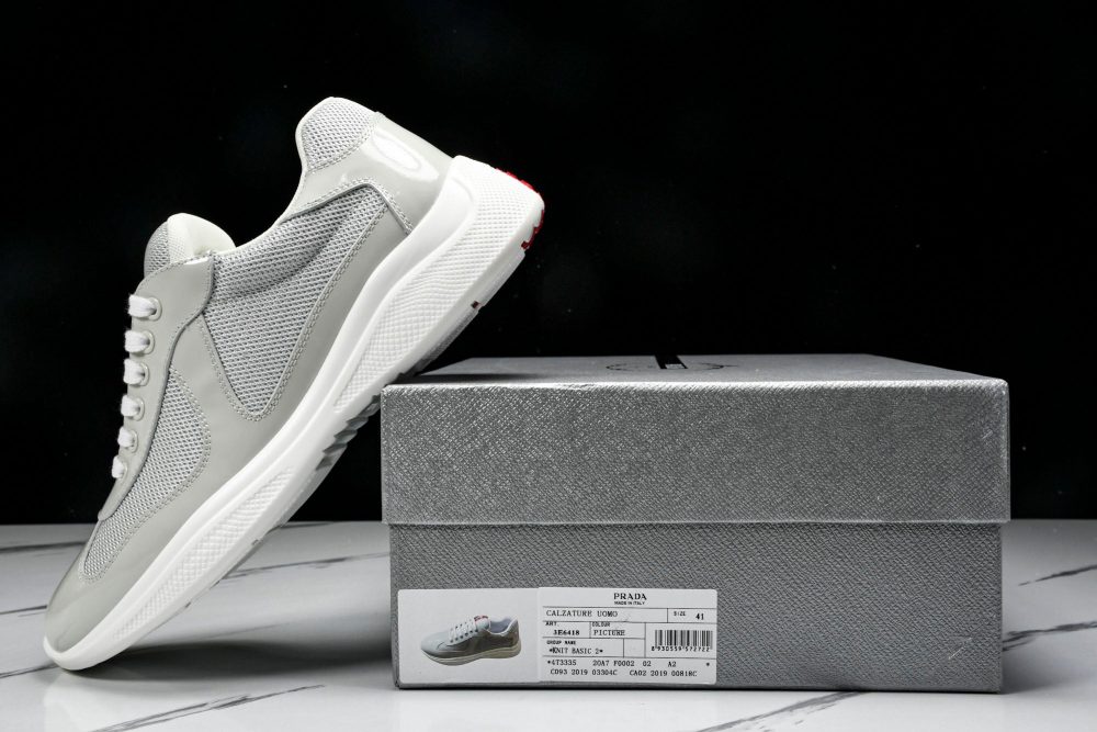 Prada America's Cup Sneaker 'Pearl Silver' - Image 22