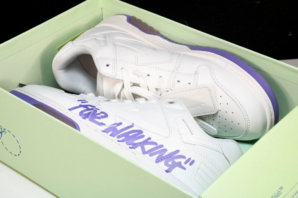 Off-White Out Of Office OOO Low Top "For Walking" - White Lilac - Image 24