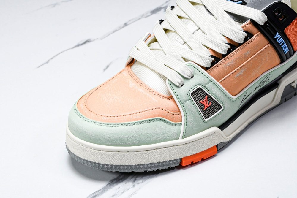 Louis Vuittоп Trainer Low 'Orange Multi' - Image 9