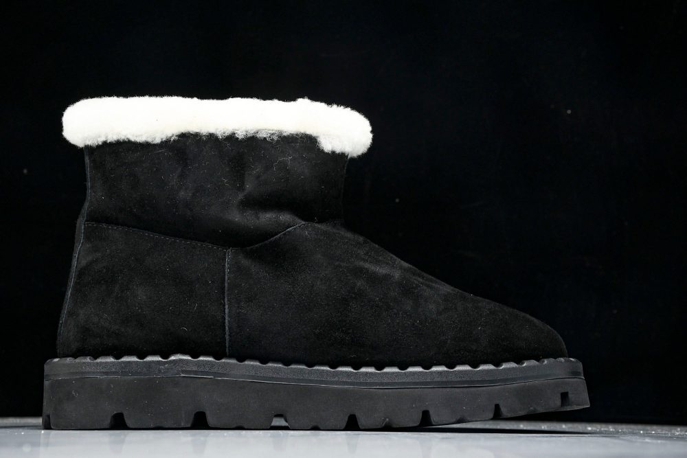 Prada Suede Booties 'Black' - Image 3