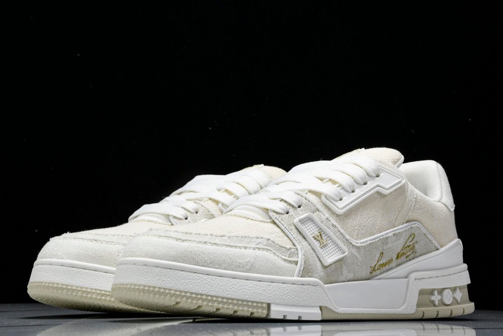 Louis Vuittоп Trainer Low 'Beige Denim Monogram Textile' - Image 23