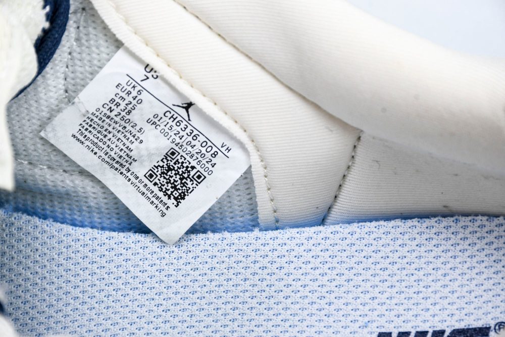 Travis Scott AJ1 Low x BAPE 'White Blue' (Custom) - Image 13