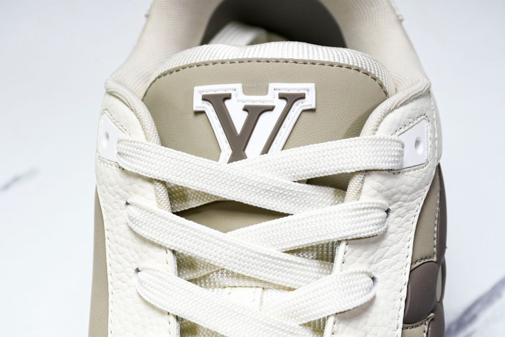 Louis Vuittоп Trainer Low Velcro Strap 'Brown White' - Image 11