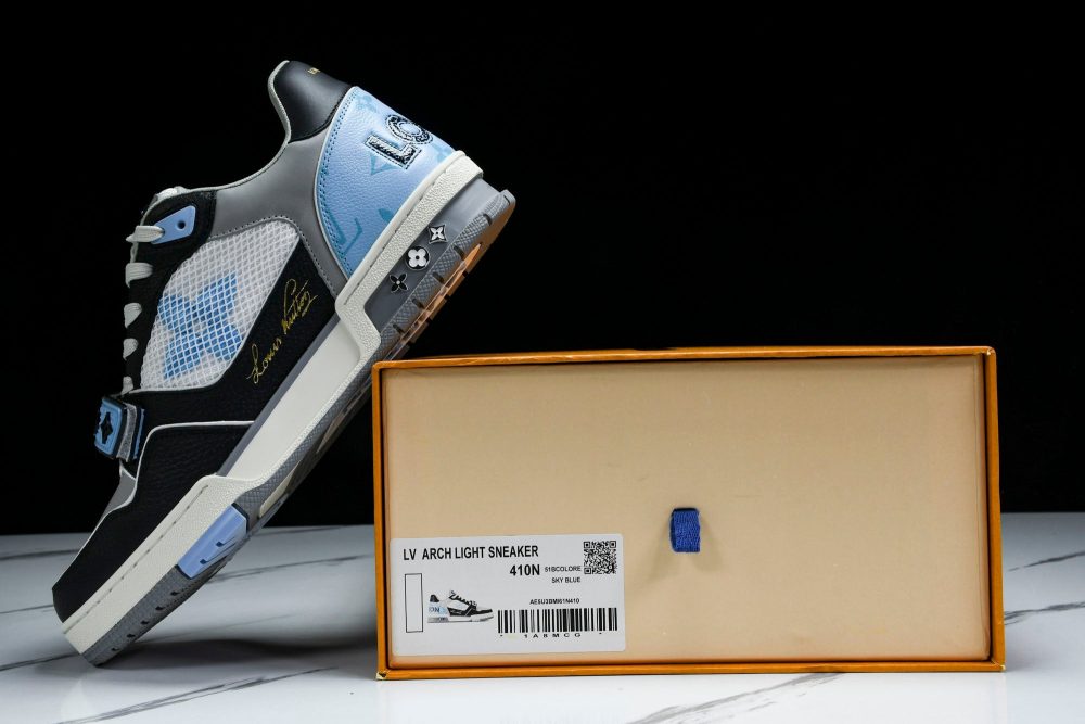 Louis Vuittоп Trainer Low Velcro Strap 'Blue Black' - Image 25