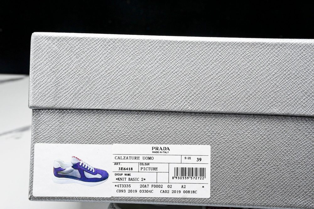 Prada America's Cup Sneaker 'Purple Silver' - Image 26
