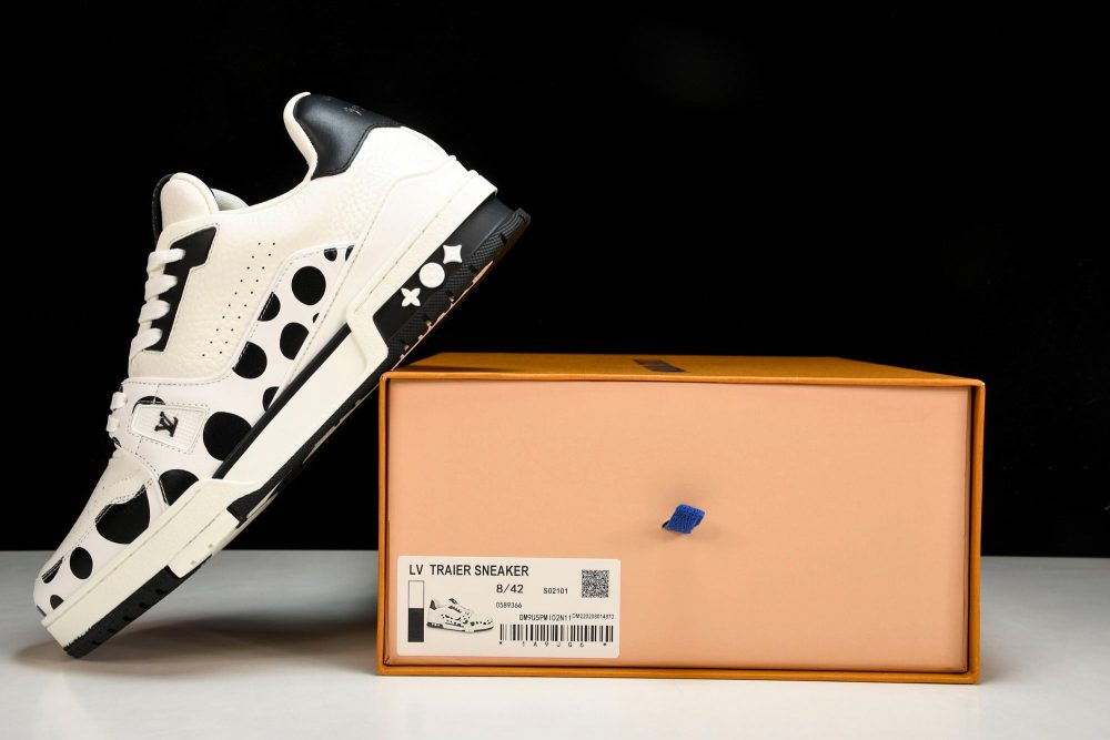 Louis Vuittоп Trainer Low by Yayoi Kusama 'Black' - Image 18