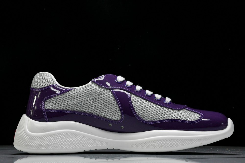 Prada America's Cup Sneaker 'Purple Silver' - Image 3