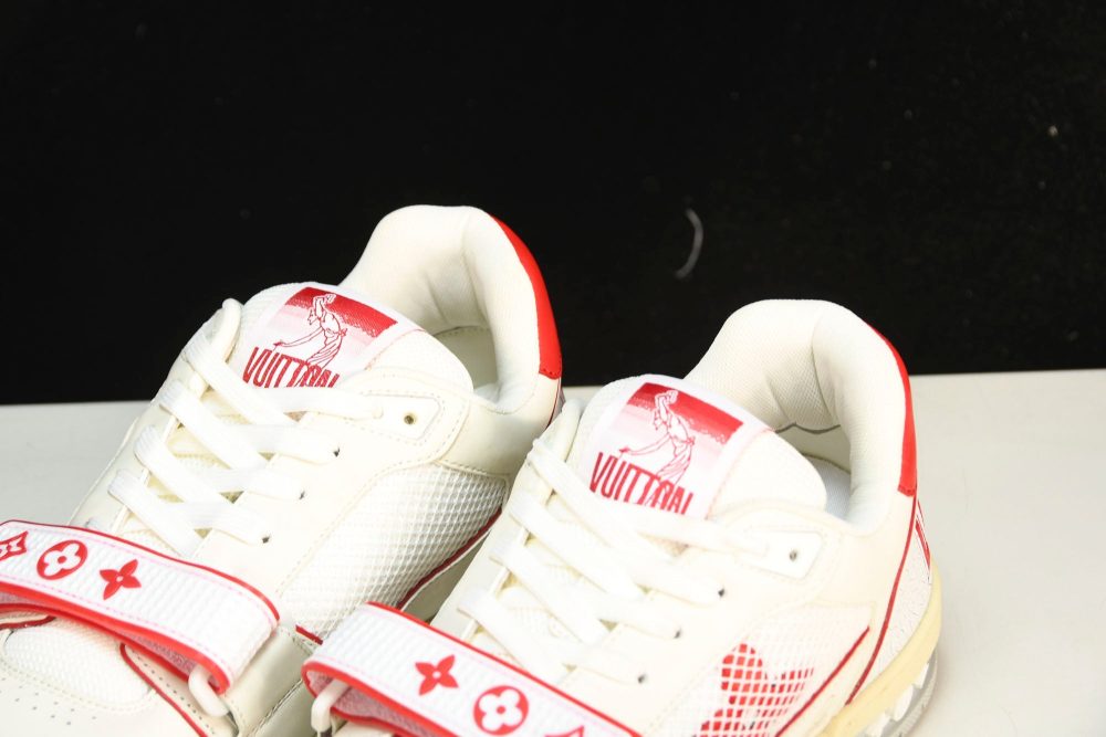 Louis Vuittоп Trainer Low Velcro Strap 'Red Mesh' - Image 24