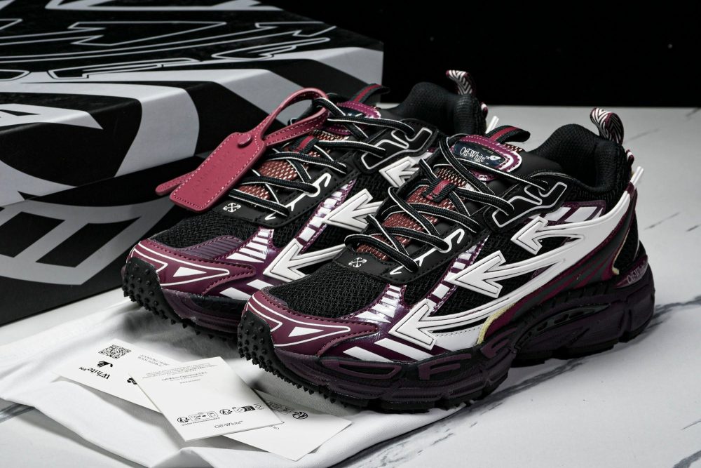 Off-White "Be Right Back" Sneaker 'Black Purple' - Image 21