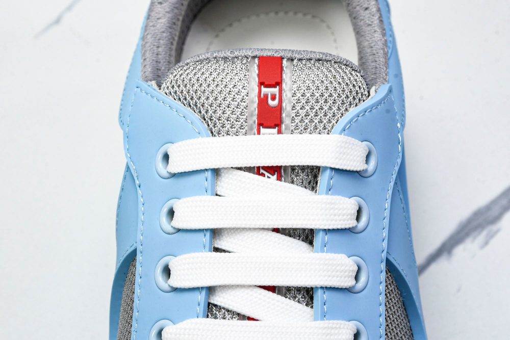 Prada America's Cup Sneaker Soft Rubber 'Light Blue' - Image 11