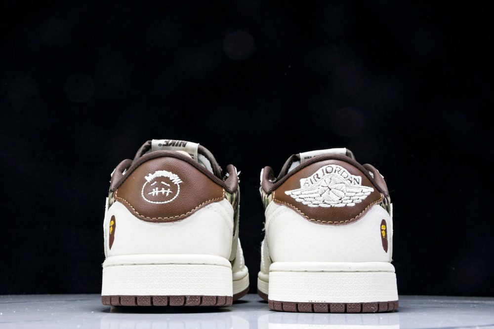 Travis Scott AJ1 Low x BAPE 'Camo 2.0' (Custom) - Image 7