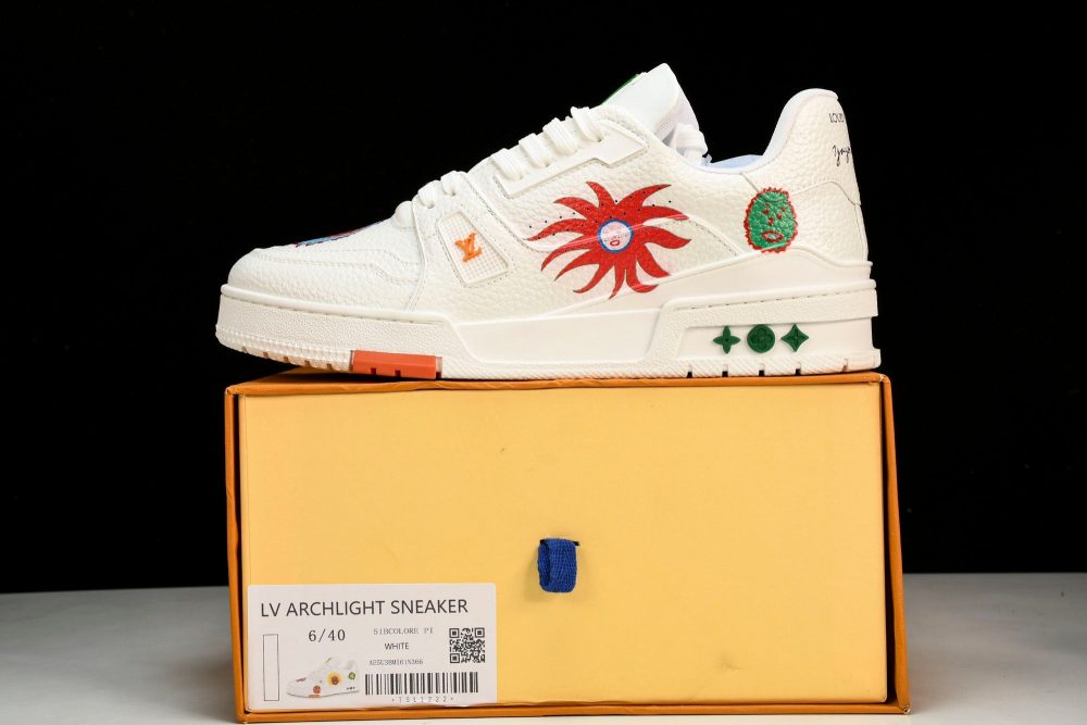 Louis Vuittоп Trainer Low by Yayoi Kusama 'White Print' - Image 25