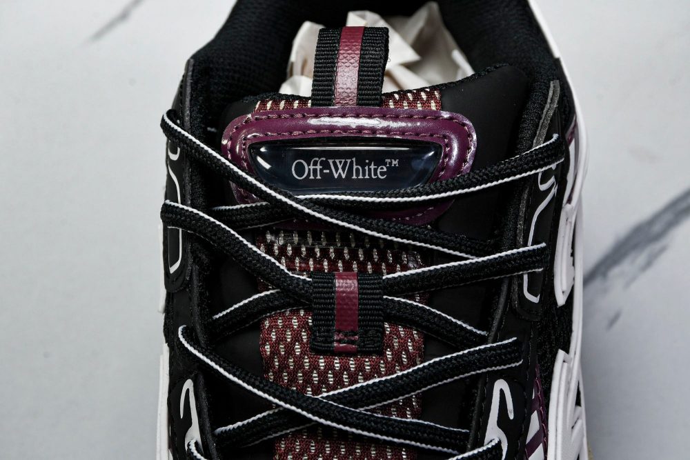 Off-White "Be Right Back" Sneaker 'Black Purple' - Image 11
