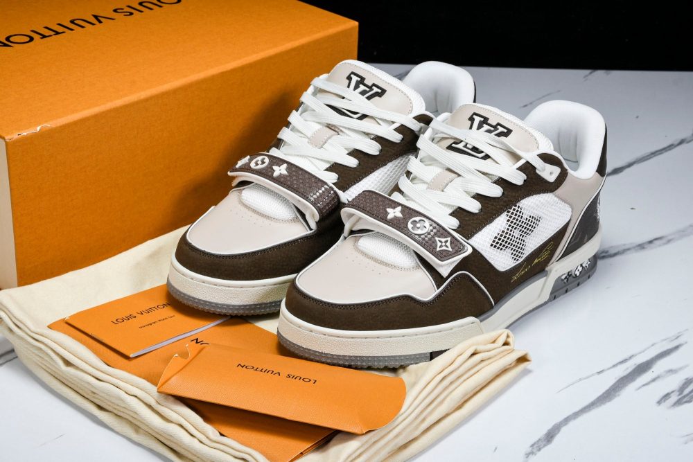 Louis Vuittоп Trainer Low Velcro Strap 'Mocha' - Image 20