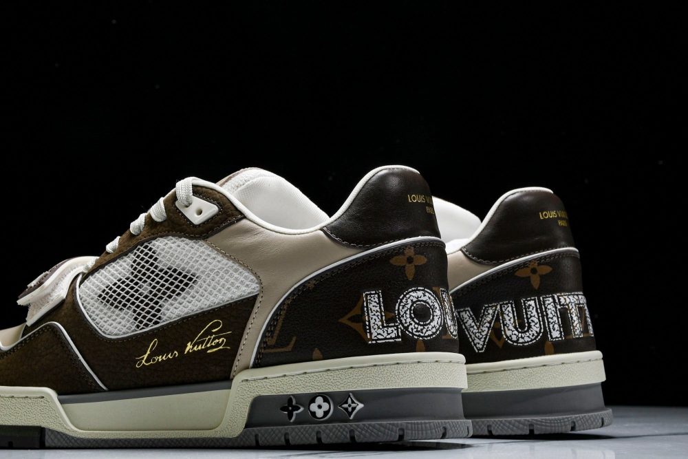 Louis Vuittоп Trainer Low Velcro Strap 'Mocha' - Image 8