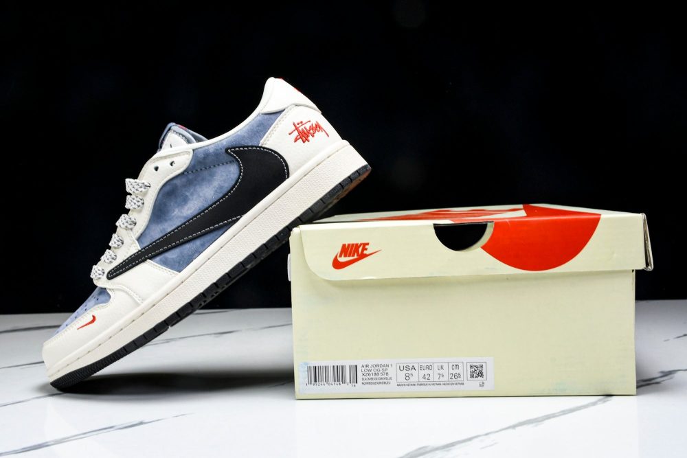 Travis Scott AJ1 Low x Stussy 'Playstation' (Custom) - Image 25