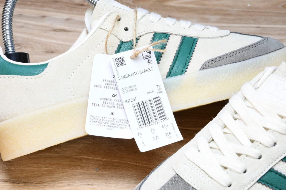 AD x Clarks '8th Street Samba' by Ronny Fieg 'White Green' - Image 9