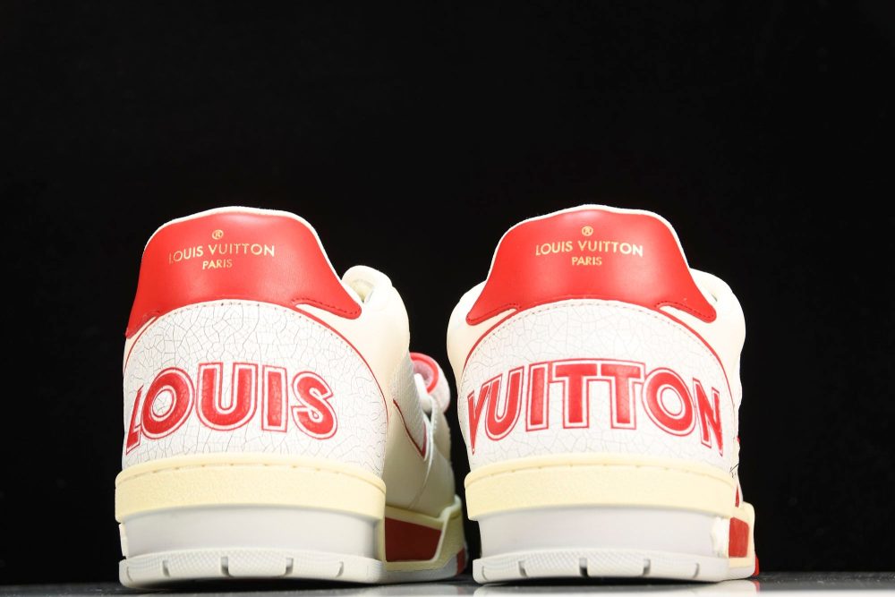 Louis Vuittоп Trainer Low Velcro Strap 'Red Mesh' - Image 7