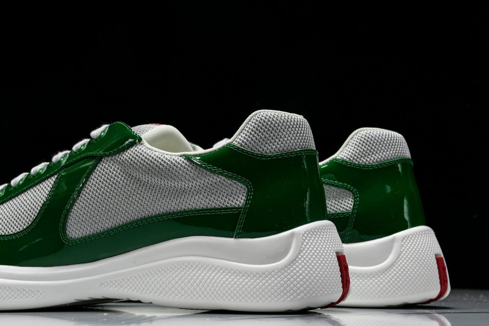 Prada America's Cup Sneaker 'Green Silver' - Image 8