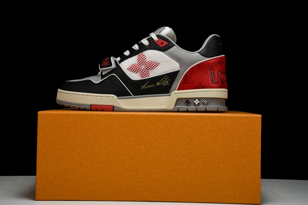 Louis Vuittоп Trainer Low Velcro Strap 'Red Black' - Image 19