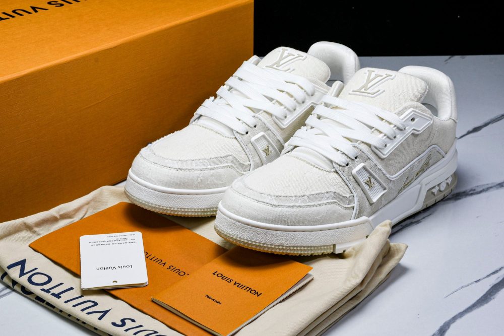 Louis Vuittоп Trainer Low 'Beige Denim Monogram Textile' - Image 16