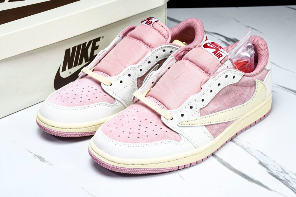 Travis Scott AJ1 Retro Low OG 'Shy Pink' - Image 20