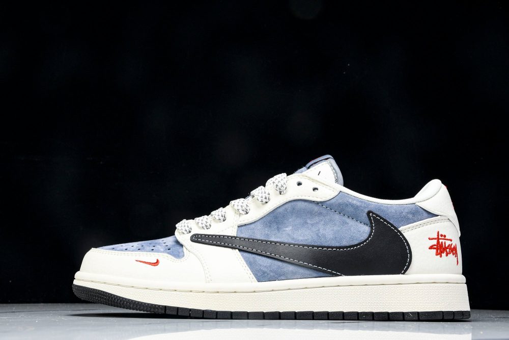 Travis Scott AJ1 Low x Stussy 'Playstation' (Custom)