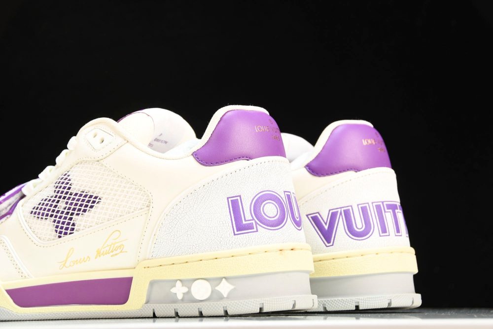 Louis Vuittоп Trainer Low Velcro Strap 'Violet Mesh' - Image 8