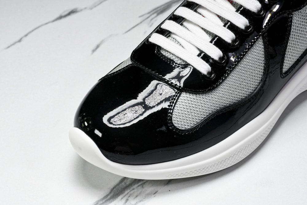 Prada America's Cup Sneaker 'Black Silver White' v1 - Image 9