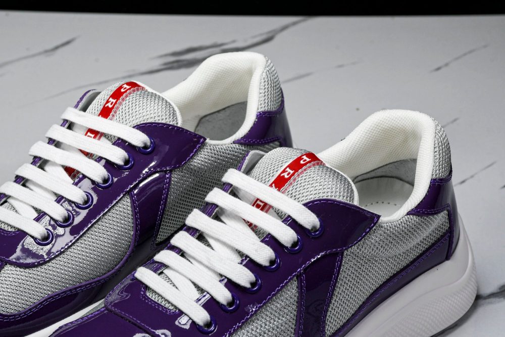 Prada America's Cup Sneaker 'Purple Silver' - Image 18
