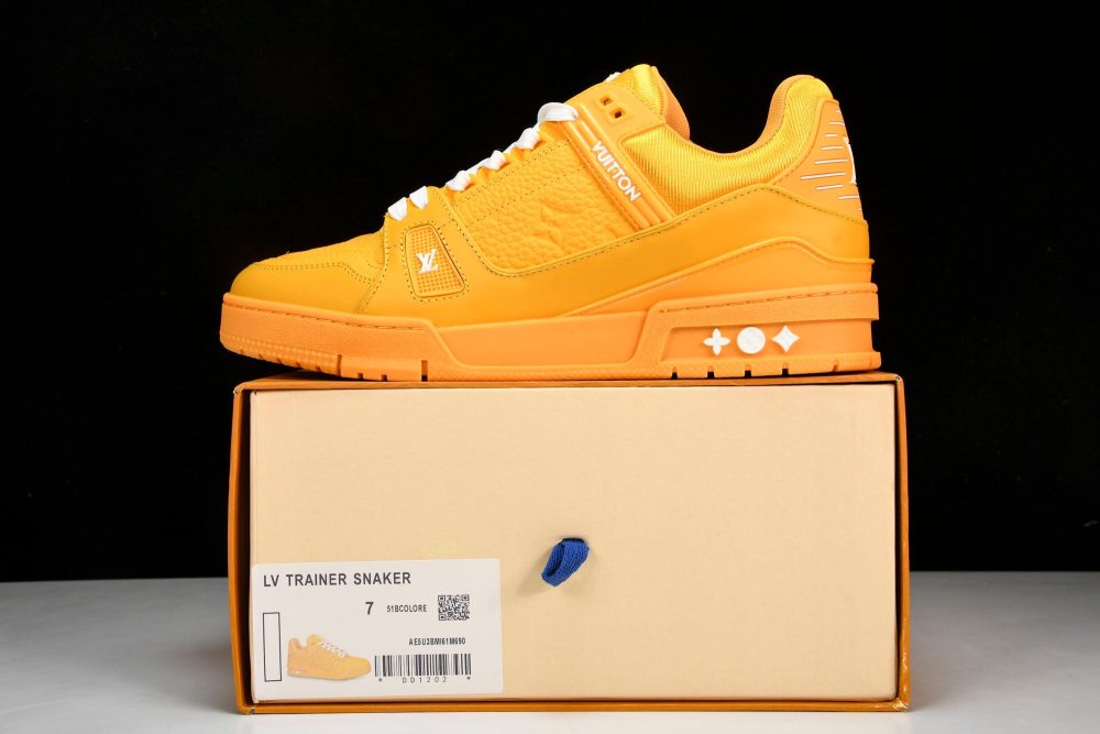 Louis Vuittоп Trainer Low 'Yellow Embossed' - Image 25