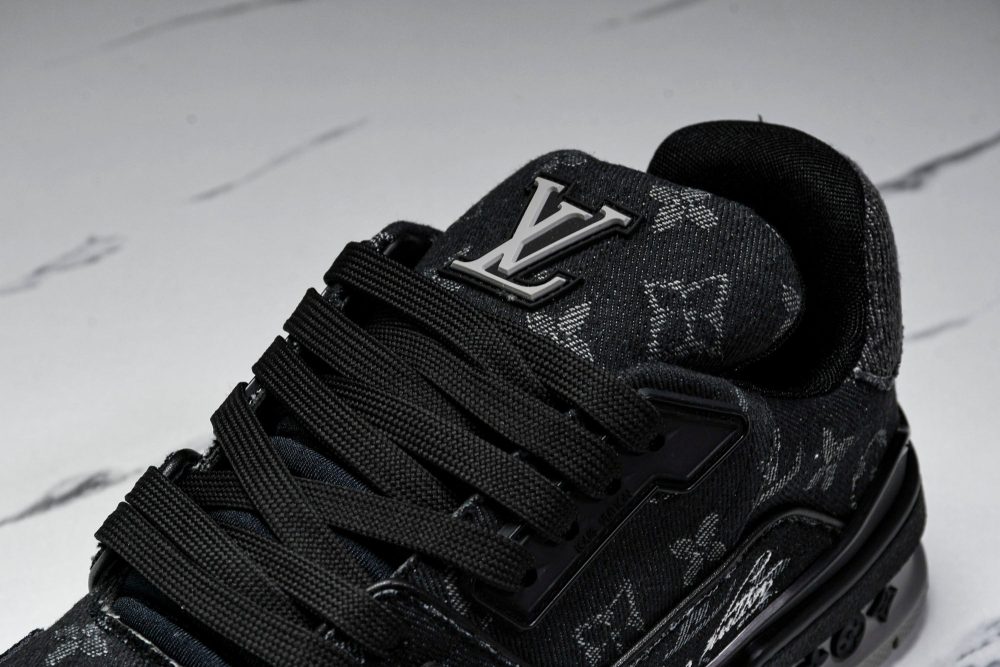 Louis Vuittоп Trainer Low 'Black Denim Monogram Textile' - Image 10