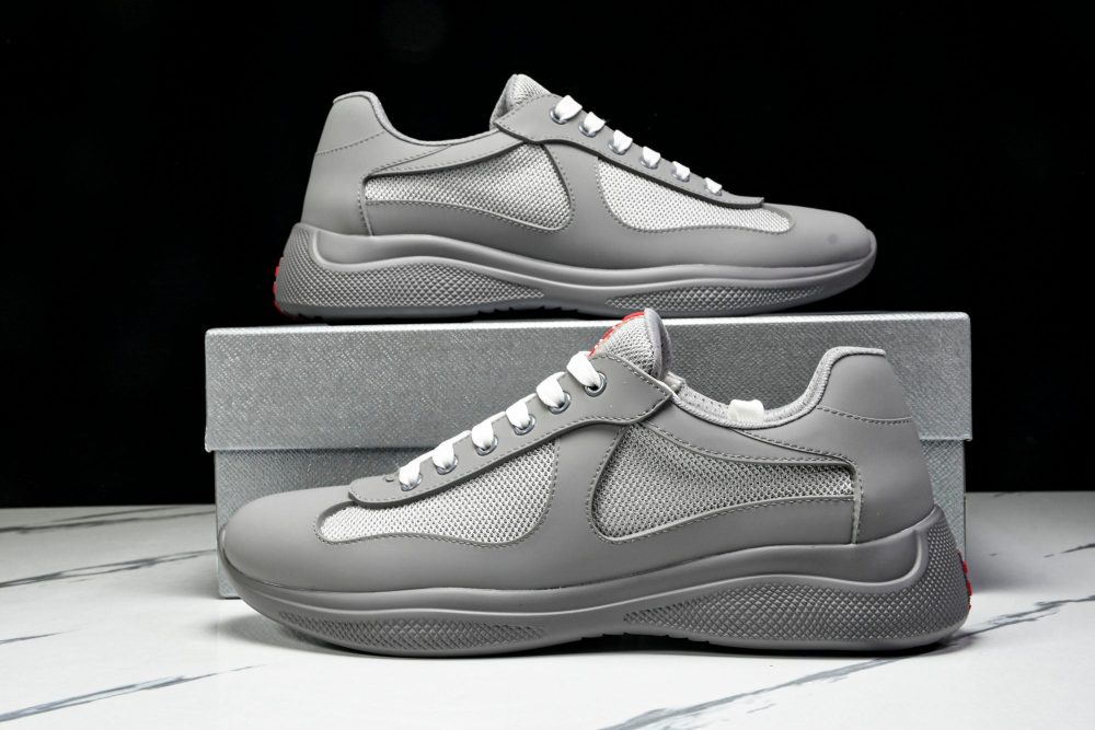 Prada America's Cup Sneaker Soft Rubber 'Steel Grey' - Image 20