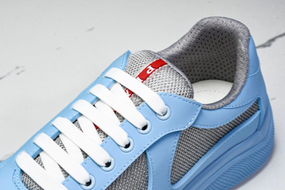 Prada America's Cup Sneaker Soft Rubber 'Light Blue' - Image 10