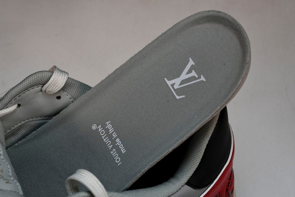 Louis Vuittоп Trainer Low Velcro Strap 'Red Black' - Image 13